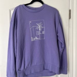 Men's Adidas Purple Crewneck